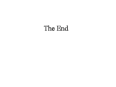 Slide #42. The End