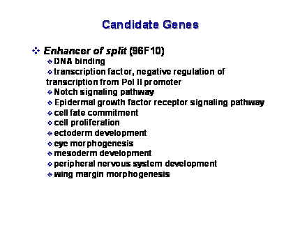 Slide #38. Candidate Genes