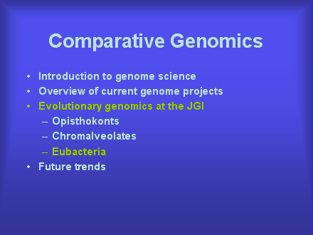 Slide #39. Comparative Genomics