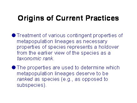 Slide #23. Origins of Current Practices