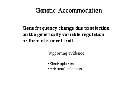 Slide #56. Genetic Accommodation